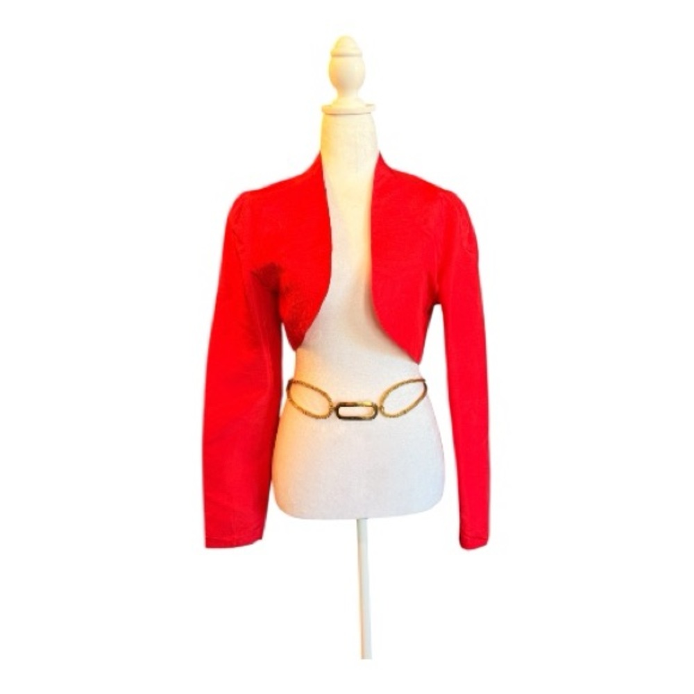 Vintage Red Bolero Jacket, Jay Jacobs